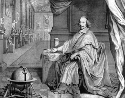 Cardenal Mazarino en su palacio de Robert Nanteuil